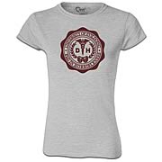 Dr. Horrible Evil League of Evil Seal Gray Juniors T-Shirt